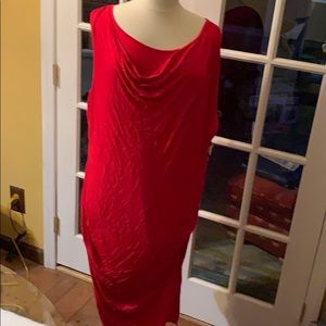 Seven Luxe light weight red dress - pretty draping
